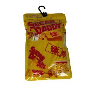 Sugar Daddy Men’s Boxer Briefs Size L Candy Print Novelty Underwear